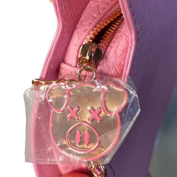 Jeffree Star x Shane Dawson pink pig crossbody chain purse NWT - Picture 6 of 7